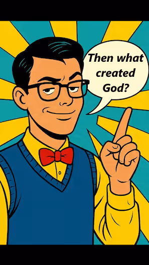 Then what created God? (scoffer)